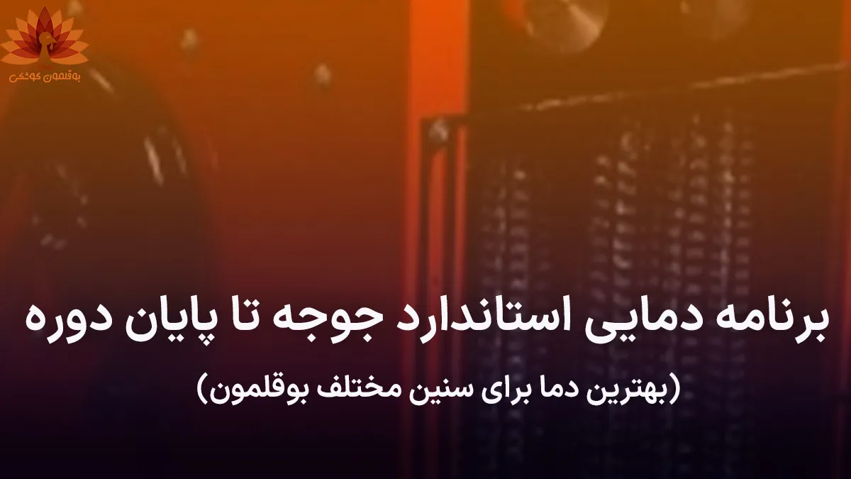 برنامه دمایی استاندارد جوجه تا پایان دوره